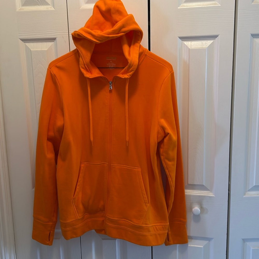 Tek Gear Orange Hoodie Sweatshirt